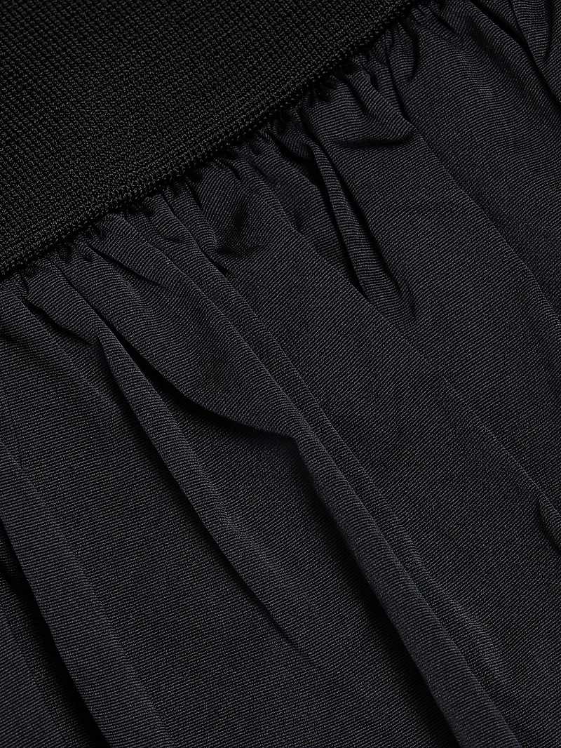 Jackie Elasticized-Waist Midi-Skirt