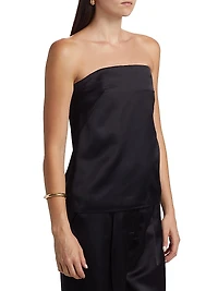 Ani Satin Strapless Top