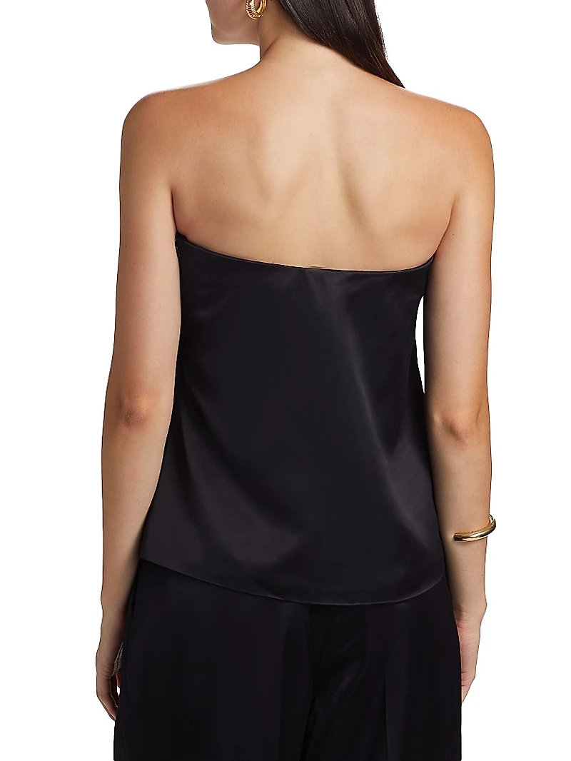 Ani Satin Strapless Top