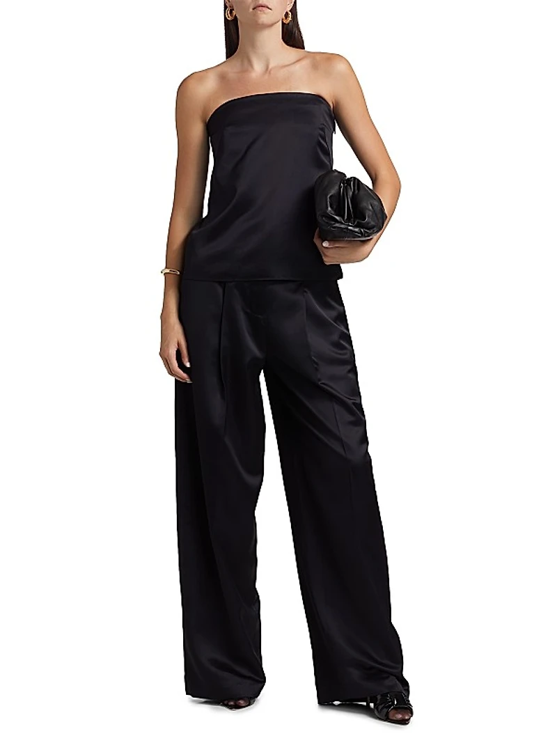 Ani Satin Strapless Top