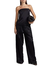 Ani Satin Strapless Top