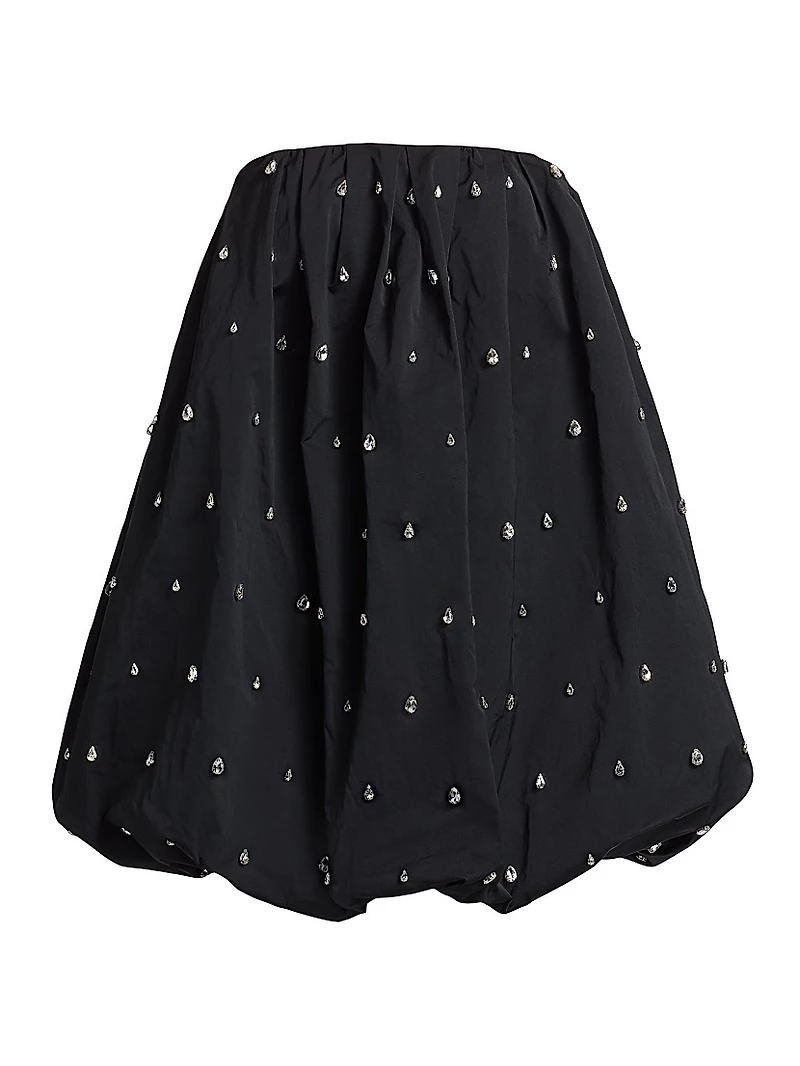 Holly Embellished Strapless Bubble-Hem Minidress