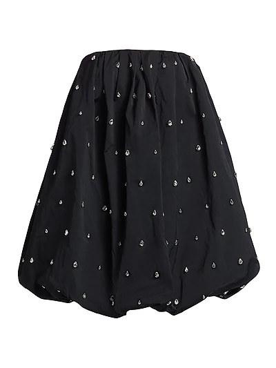 Holly Embellished Strapless Bubble-Hem Minidress
