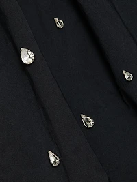 Holly Embellished Strapless Bubble-Hem Minidress