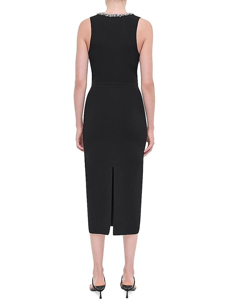 Khari Embellished Midi-Dress