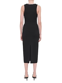 Khari Embellished Midi-Dress