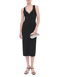 Khari Embellished Midi-Dress