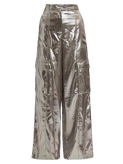 Beatriz Wide-Leg Cargo Pants