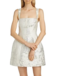 Lydia Metallic Sleeveless Minidress