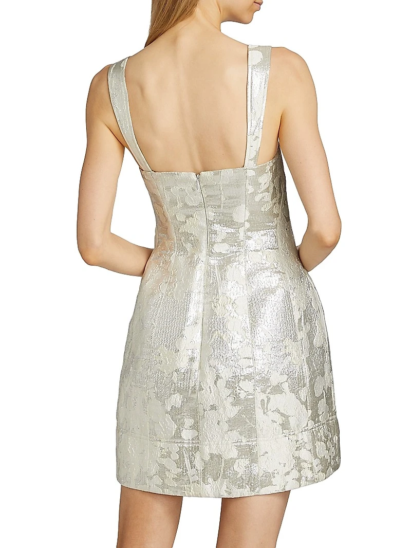 Lydia Metallic Sleeveless Minidress