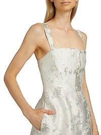 Lydia Metallic Sleeveless Minidress