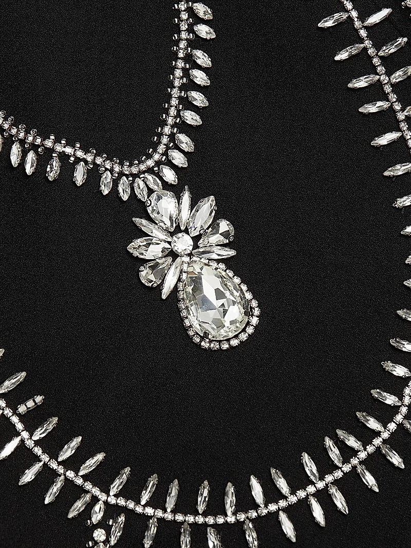 Arta Embellished Strapless Minidress