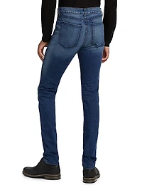 Greyson Stretch Mid-Rise Straight-Leg Jeans