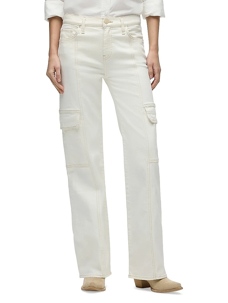 Rosie High-Rise Cargo-Style Jeans