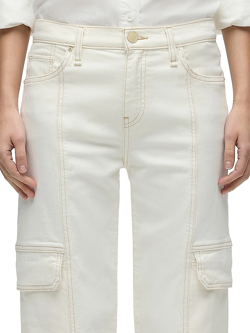 Rosie High-Rise Cargo-Style Jeans