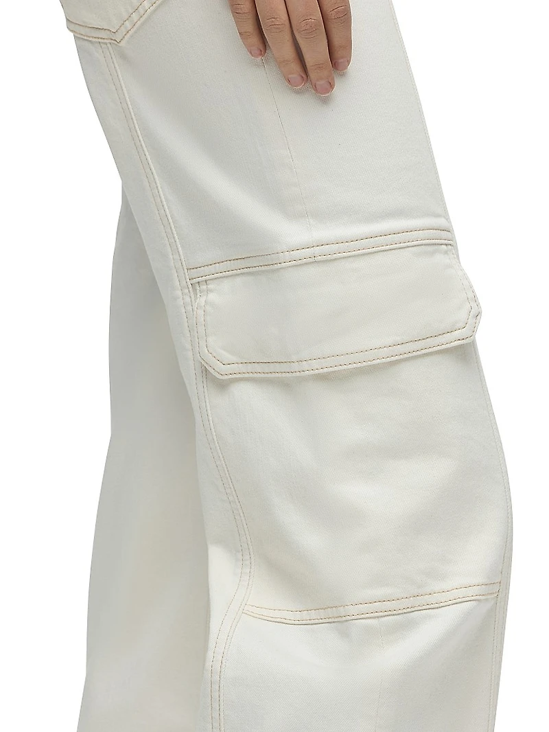 Rosie High-Rise Cargo-Style Jeans