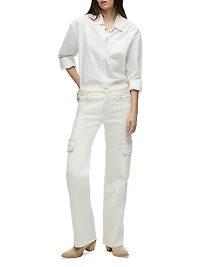 Rosie High-Rise Cargo-Style Jeans