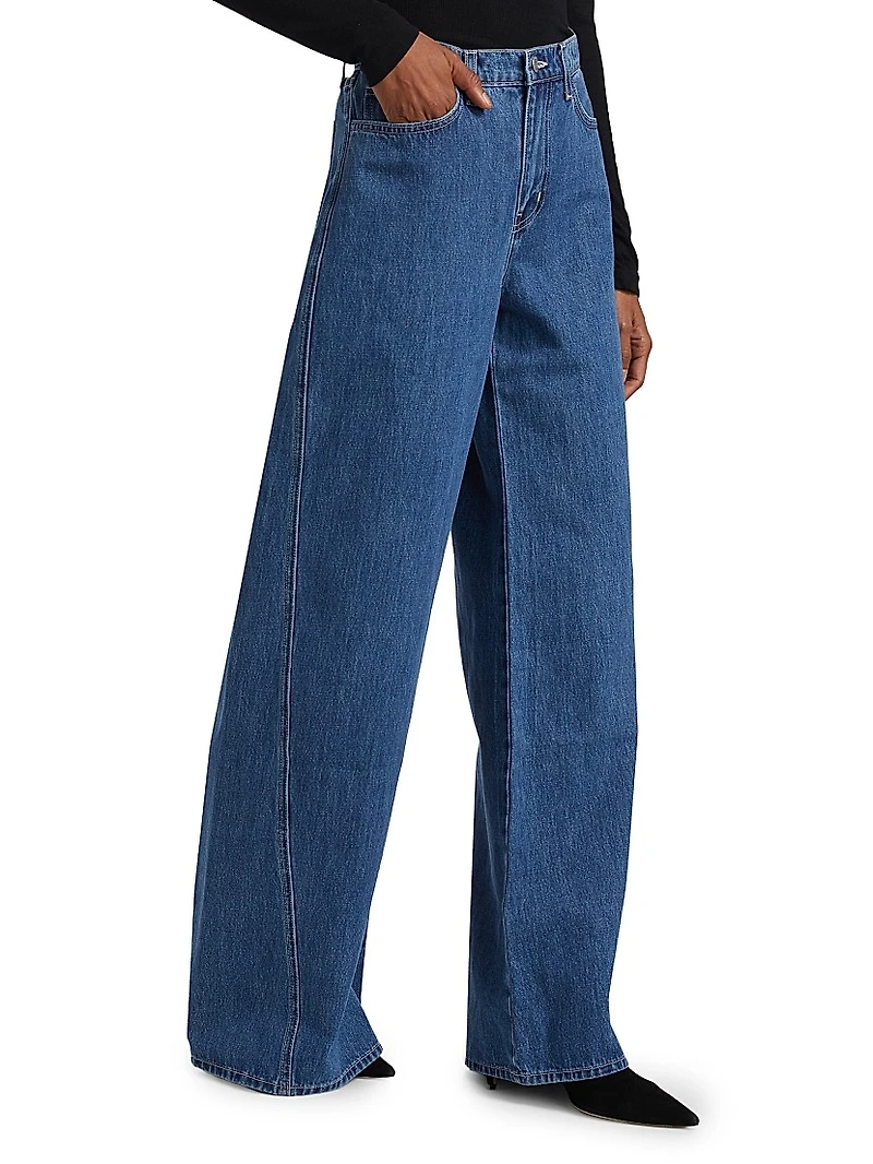 Beau High-Rise Wide-Leg Jeans