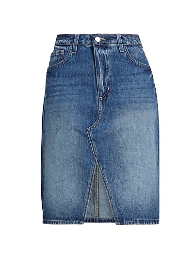 Tylee Denim Knee-Length Skirt