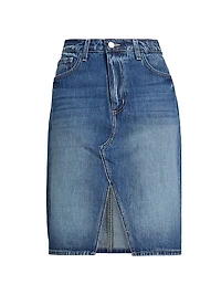 Tylee Denim Knee-Length Skirt