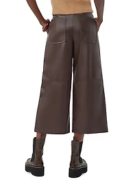 Tanashi Faux Leather Cropped Pants