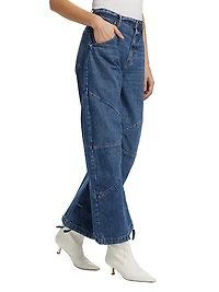 Freddy Denim Cropped Barrel Jeans