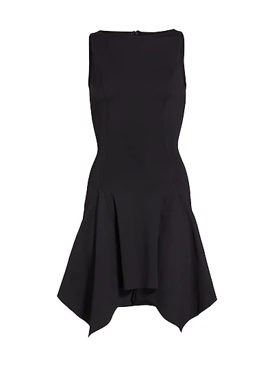 Caroline Boatneck Sleeveless Minidress
