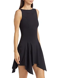 Caroline Boatneck Sleeveless Minidress