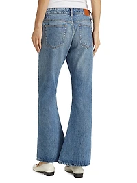 Bella Mid-Rise Boot-Cut Jeans
