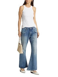 Bella Mid-Rise Boot-Cut Jeans