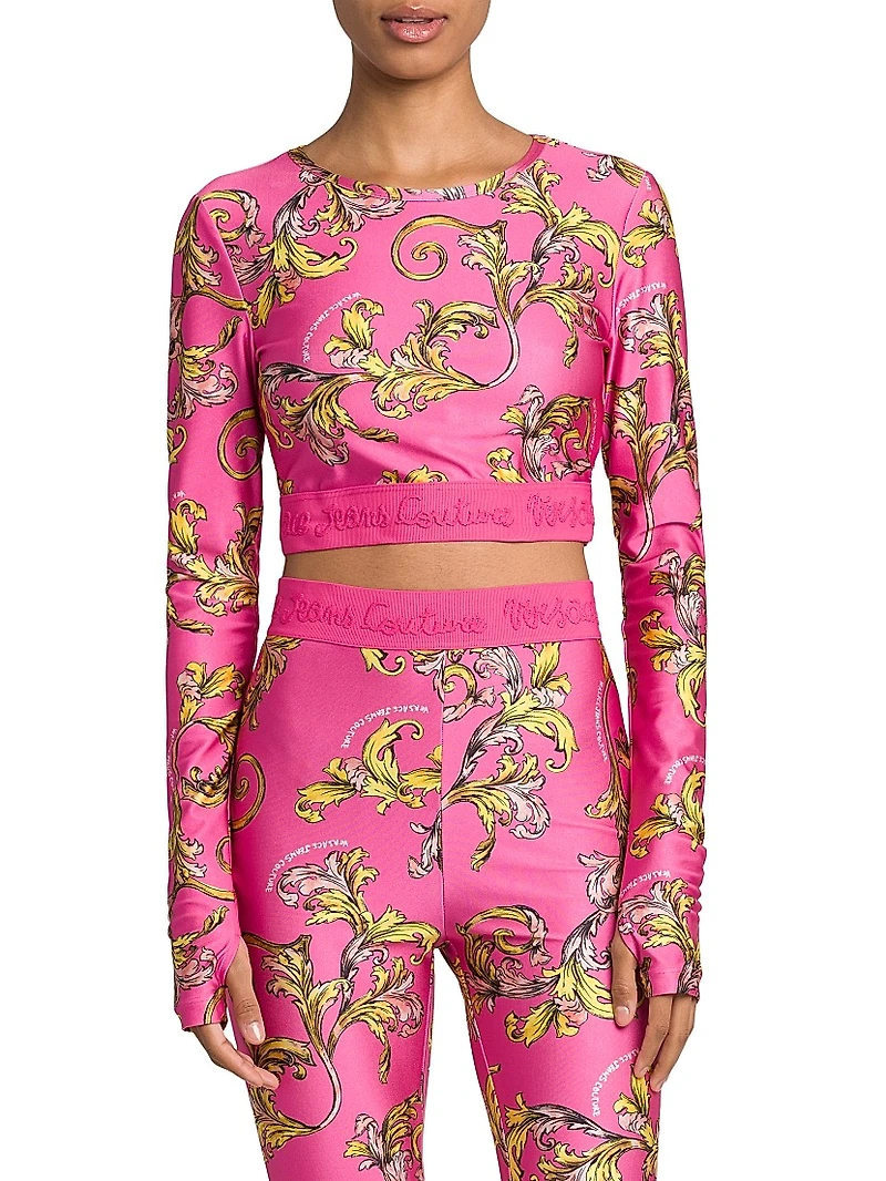 Baroque Cropped Crewneck T-Shirt