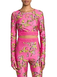 Baroque Cropped Crewneck T-Shirt