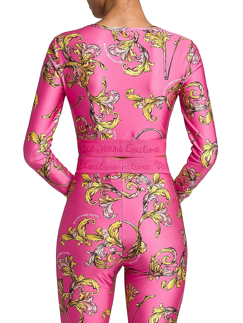 Baroque Cropped Crewneck T-Shirt