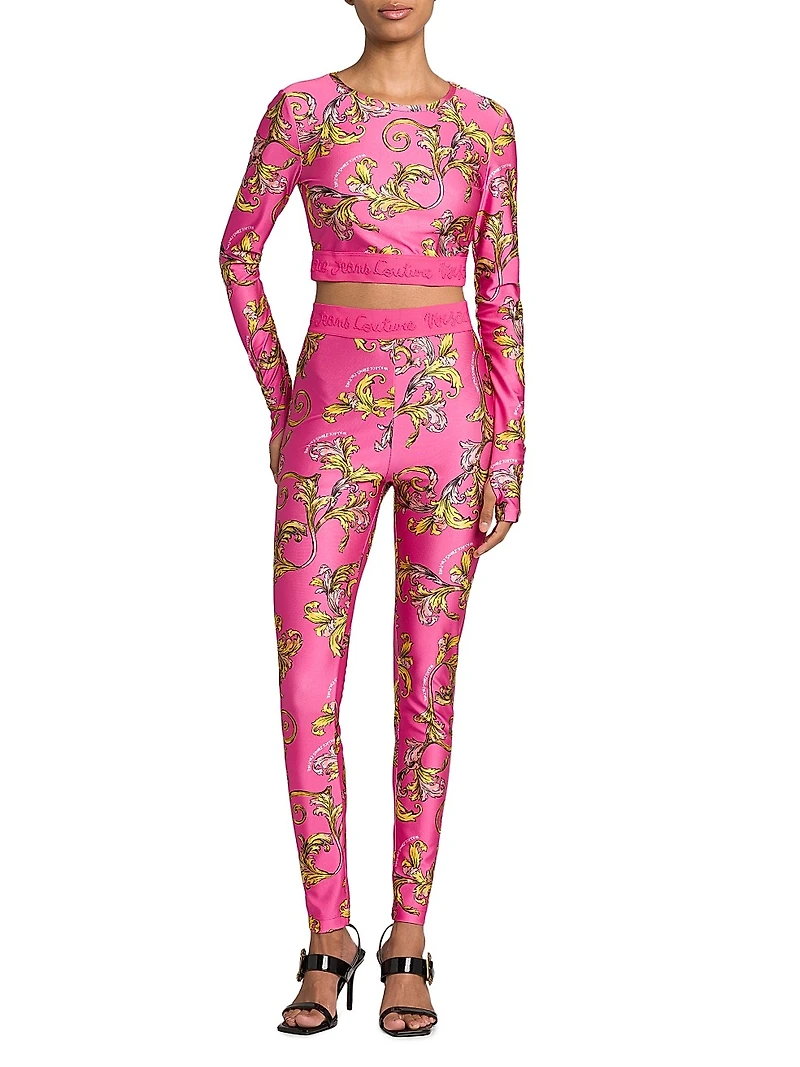 Baroque Cropped Crewneck T-Shirt