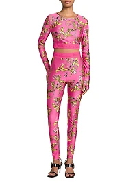 Baroque Cropped Crewneck T-Shirt