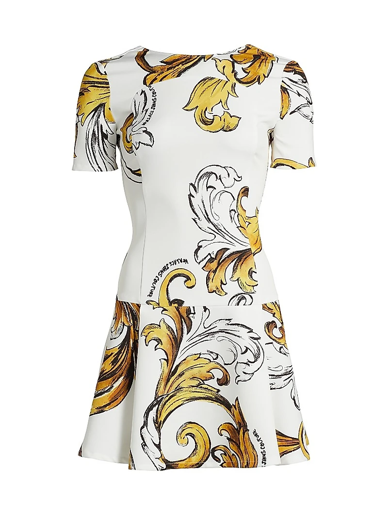 Barocco Print Minidress