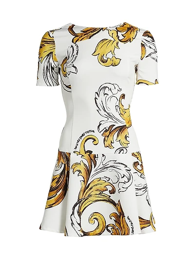 Barocco Print Minidress