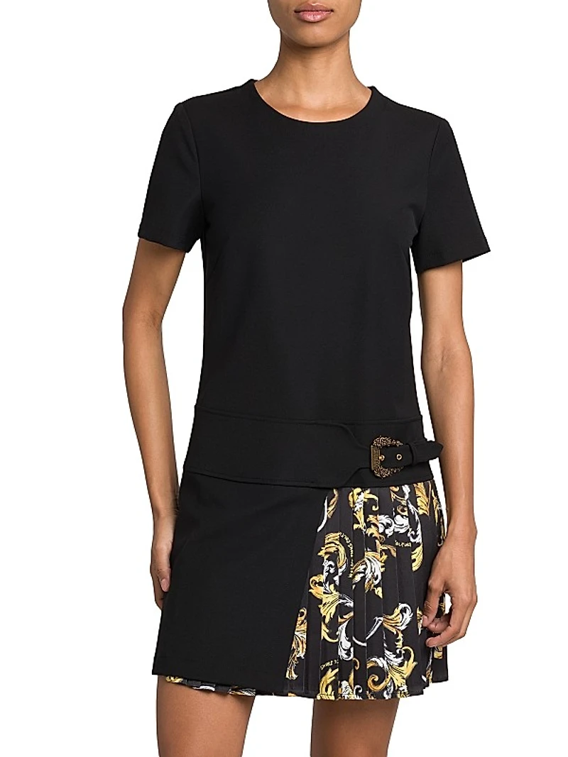 Vestiti Baroque Pleated Minidress