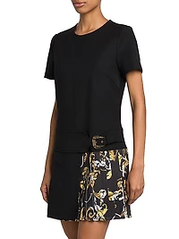 Vestiti Baroque Pleated Minidress