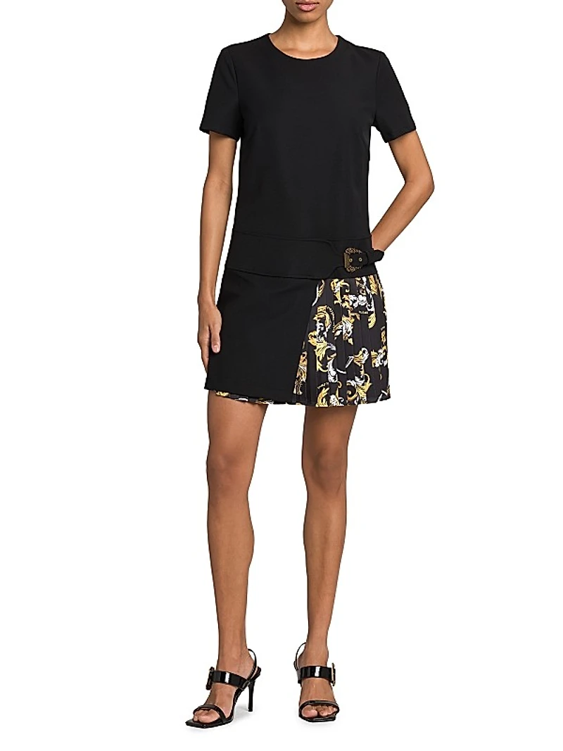 Vestiti Baroque Pleated Minidress