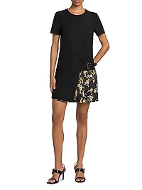 Vestiti Baroque Pleated Minidress