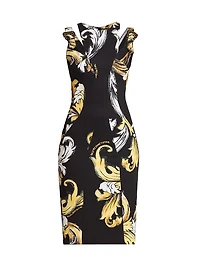 Vestiti Baroque Sleeveless Knee-Length Dress