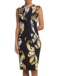 Vestiti Baroque Sleeveless Knee-Length Dress