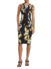 Vestiti Baroque Sleeveless Knee-Length Dress