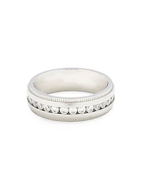 Stainless Steel & Cubic Zirconia Eternity Band