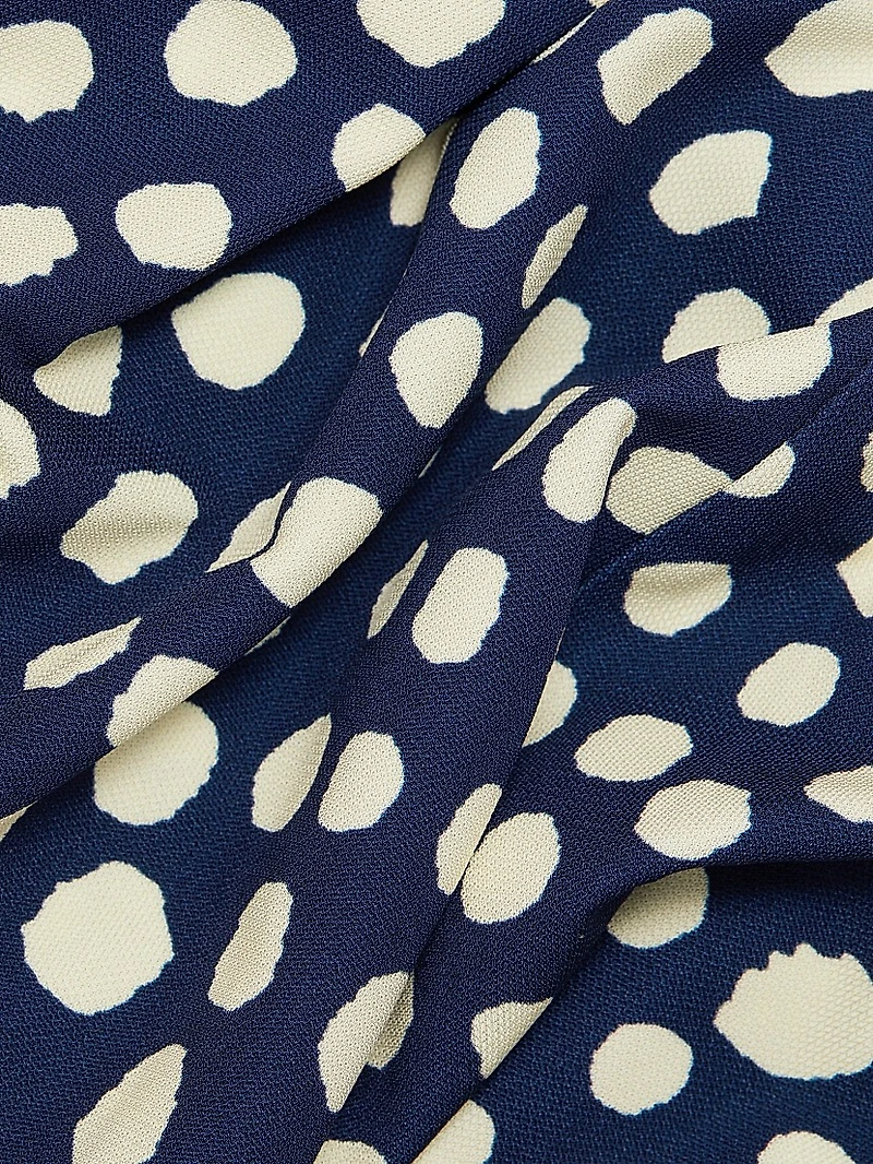 Glen Cove Polka Dot Midi-Dress
