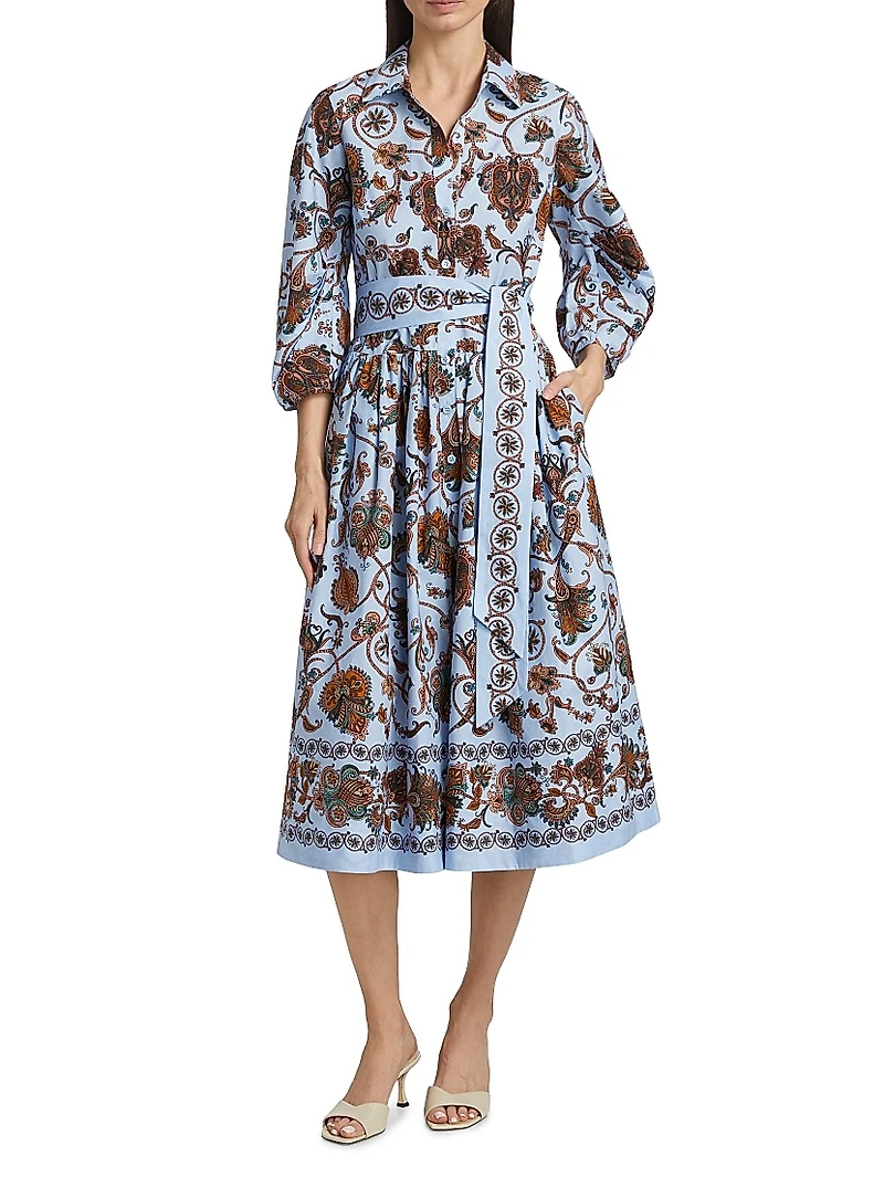 Raya Floral Tie-Waist Dress