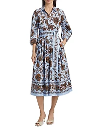 Raya Floral Tie-Waist Dress