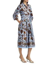 Raya Floral Tie-Waist Dress