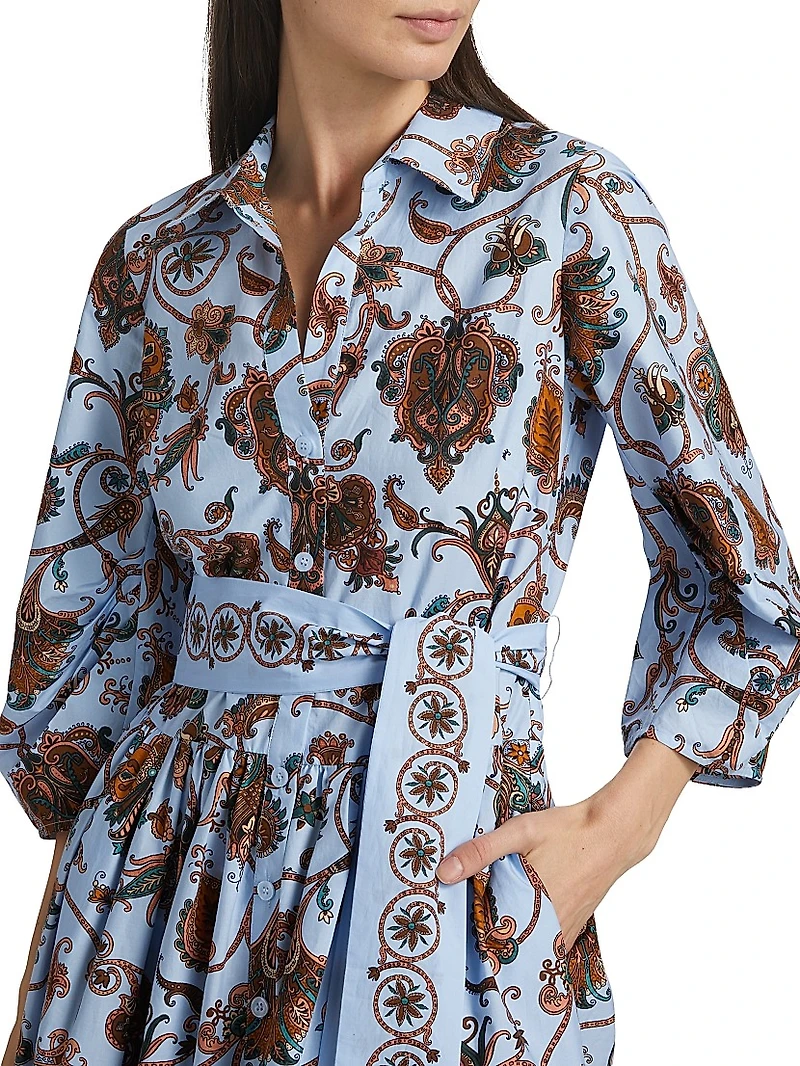 Raya Floral Tie-Waist Dress